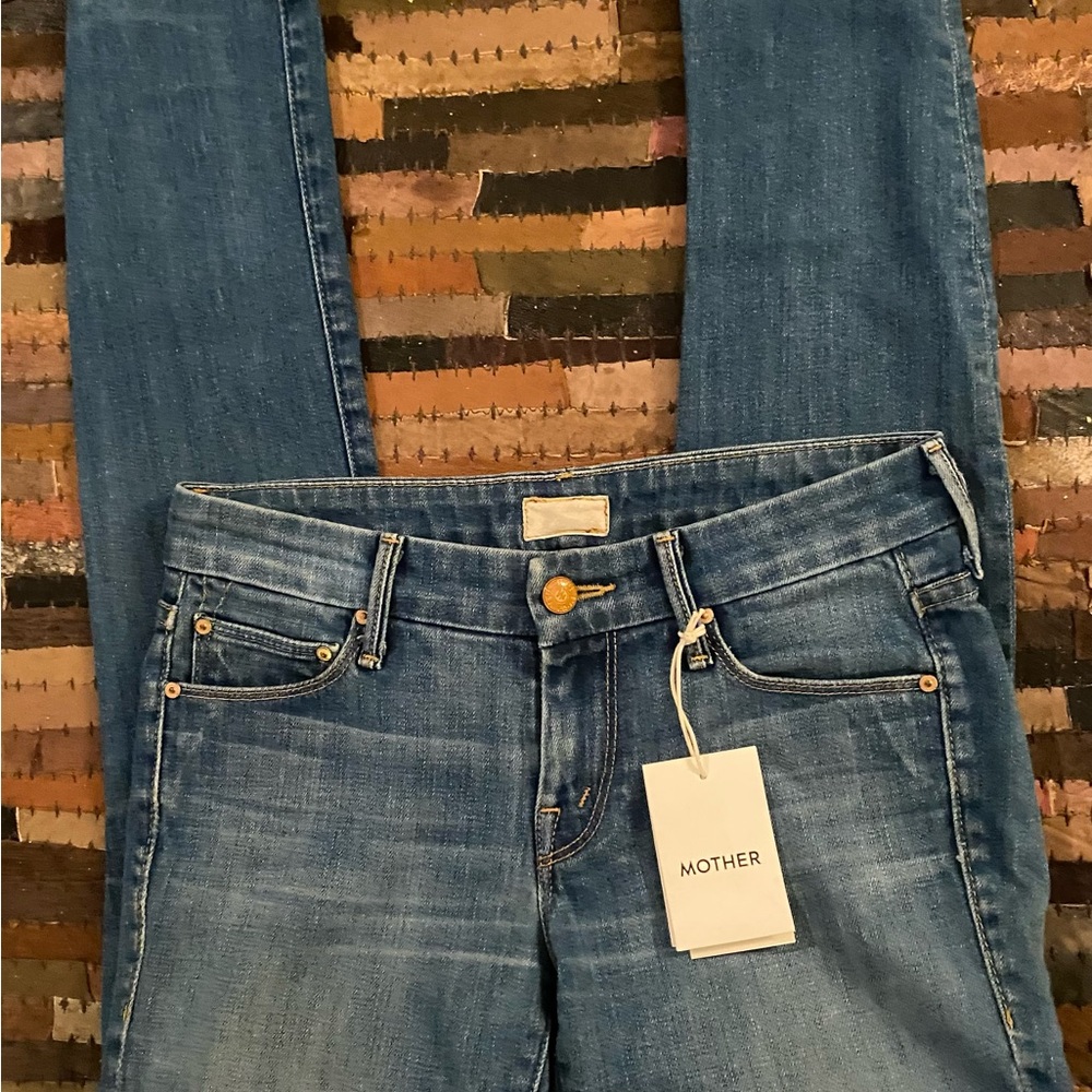 MOTHER New With Tags Ankle Mid Rise Skinny The Looker Jeans Size 24